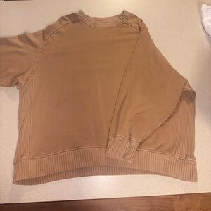 Aerie Women's Tan Crewneck Sweater